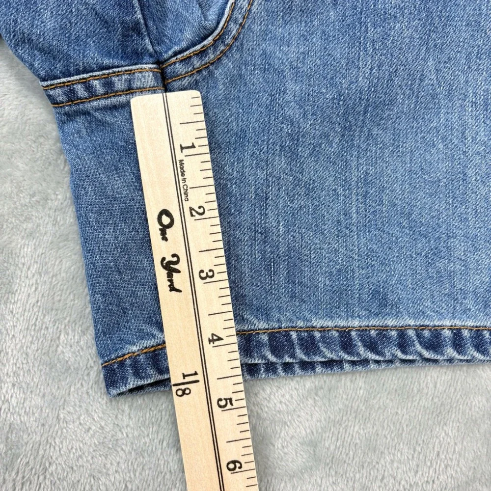 Vintage Y2K Levi's Utility High Waisted Jean Shorts‎ Womens 6x5 Blue Flap Pocket